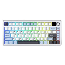 Bàn phím cơ Aula 3 MODE F75 MAX Xanh + trắng + tím đậm Reaper switch