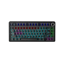 Bàn phím cơ Aula F75 Đen Red Switch