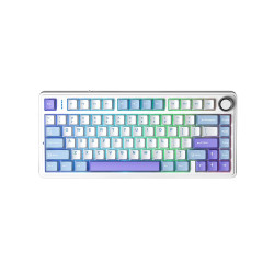 Bàn phím cơ Aula F75 Xanh dương+trắng+tím Star Vector switch