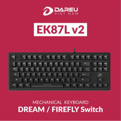 Bàn phím cơ Dareu EK87L V2 Black Dream Switch