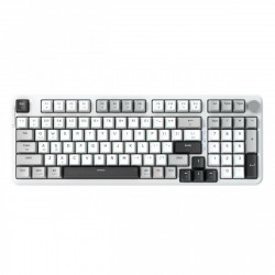 Bàn phím cơ không dây E-Dra EK398W Light Gray White Dark Gray Linear switch