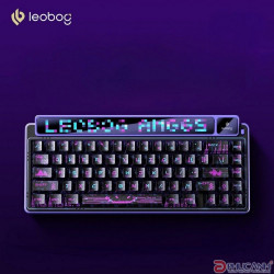 Bàn phím cơ LEOBOG 3 Mode AMG65 Tím đen Jadeite switch