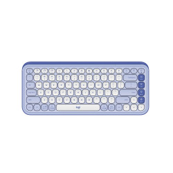 Bàn phím không dây Logitech POP Icon Keys (Bluetooth/Wireless/ Tím)