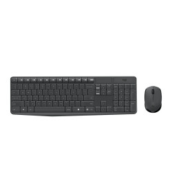 Bộ bàn phím chuột không dây Logitech MK235 (Đen)