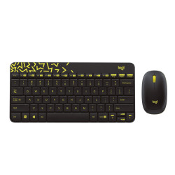 Bộ bàn phím chuột không dây Logitech MK240 (Đen)