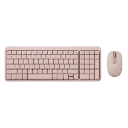 Bộ bàn phím chuột không dây Logitech MK250 (Bluetooth/ Hồng)