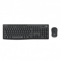 Bộ bàn phím chuột không dây Logitech MK295 (Đen)