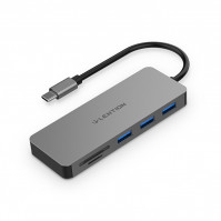 Bộ chuyển Lention C16s USB-C 6 trong 1 USB Type-C sang 3 USB 3.0, SD card, PD