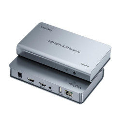 Bộ kéo dài HDMI VegGieg V-HD011 4K@30Hz KVM Dài 120 Mét – Hỗ trợ USB và âm thanh