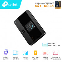 Bộ phát wifi 4G TP-Link M7350 (Chuẩn N/ 150Mbps/ Ăng-ten ngầm/ Khe Sim 4G/ 10 User/ Có màn hình và khe cắm thẻ nhớ)