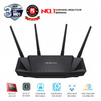 Bộ phát wifi 6 Asus RT-AX58U (Chuẩn AX/ AX3000Mbps/ 4 Ăng-ten ngoài/ Wifi Mesh/ 45User)