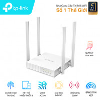 Bộ phát wifi TP-Link Archer C24 (Chuẩn AC/ AC750Mbps/ 4 Ăng-ten ngoài/ 25 User)