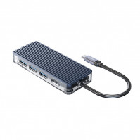 Cáp chuyển đổi 6 trong 1 Orico WB-6TS-GY từ USB Type-C sang 3 cổng USB 3.0, HDMI, SD