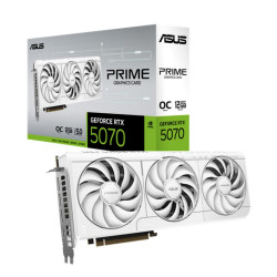 Card đồ họa Asus Prime GeForce RTX 5070 White OC Edition 12GB (GDDR7/ 192 bit)