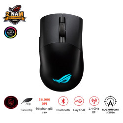 Chuột Gaming không dây Asus Keris Wireless Aimpoint Black (Bluetooth/Wireless/ LED RGB)