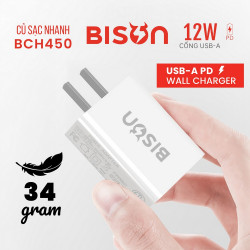 Củ sạc Bison USB 12W BCH450