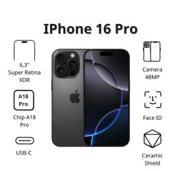 Điện thoại Apple iPhone 16 Pro (128Gb/ Titan đen)