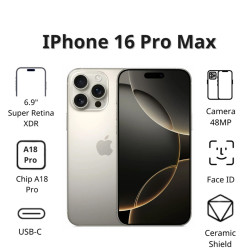 Điện thoại Apple iPhone 16 Pro Max (1TB/ Titan tự nhiên)
