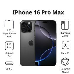Điện thoại Apple iPhone 16 Pro Max (256GB/ Titan đen)