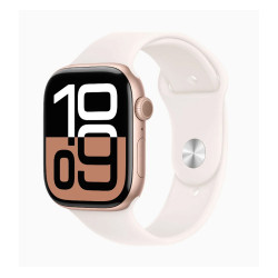 Đồng hồ thông minh Apple Watch Series 10 MWWH3SA/A (42mm/ Wifi, GPS, Bluetooth 5.3/ Viền Nhôm/ Dây Sport Band/ Light Blush/ S/M)