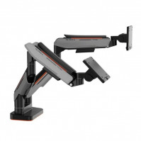 Giá treo màn hình Human motion T9 Pro 2 Dual (2 màn hình/ 22inch - 43inch/ Xám đen/ Gắn bàn)