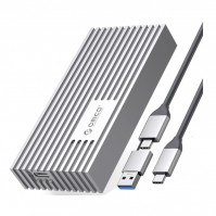 Hộp đựng ổ cứng Orico M234C3-U4-SV M2 NVME Type-C tốc độ 40Gbps Màu bạc