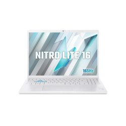 Laptop Acer Gaming Nitro Lite 16 NL16-71G-56WQ (i5 13420H/ 16GB/ 512GB SSD/ RTX 3050 6Gb/ 16 inch FHD+/ 165Hz/ Win11/ Trắng/ 2Y)