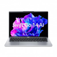 Laptop Acer Swift Go AI 2024 SFG14-73-71ZX (Ultra 7 155H/ 16GB/ 512GB SSD/ 14 inch 2.8K/ 120Hz/ Win11/ Silver/ Vỏ nhôm/ 2Y)