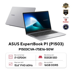 Laptop Asus ExpertBook P1503CVA-i716-50W (i7 13620H/ 16GB/ 512GB SSD/ 15.6 inch FHD/ Win11/ Grey)