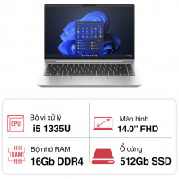 Laptop HP EliteBook 640 G10 873G3PA (i5 1335U/ 16GB/ 512GB SSD/14 inch FHD/Win11/ Silver/ Vỏ nhôm)