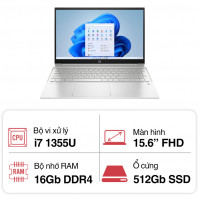Laptop HP Pavilion 15-eg3112TU 8U6L9PA (i7 1355U/ 16GB/ 512GB SSD/15.6 inch FHD/Win11/ Silver/ Vỏ nhôm)