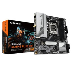 Mainboard Gigabyte B650M GAMING PLUS WIFI DDR5 (AMD B650/ Socket AM5/ M-ATX/ 4 khe ram/ 2.5 Gigabit LAN/ Bluetooth)