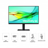 Màn hình đồ họa Samsung ViewFinity LS32D604UAEXXV (32Inch/ QHD (2560x1440)/ 5ms/ 100HZ/ 350cd/m2/ IPS)