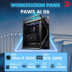 Máy tính PAWS AI 06 (Core Ultra 9 285K/Z890/96GB/RTX 5090)