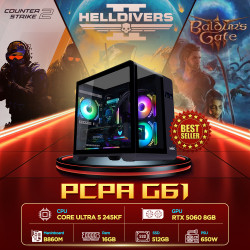 Máy tính PCPA G61 (Core Ultra 5 245KF/16GB/ 512GB SSD/RTX 5060 8Gb/650W)