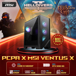 Máy tính PCPA x MSI Ventus X (I5 14600KF/ 16GB/ RTX 5060 8Gb)