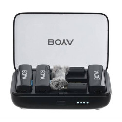 Microphone thu âm không dây Boya Link 3 trong 1 dành cho điện thoại, máy ảnh