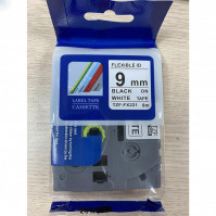 Nhãn in Brother TZF-FX221 9mm (Dùng cho máy Brother Ptouch PT)