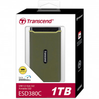 Ổ cứng di động SSD Transcend 1Tb TS1TESD380C (Type-C và USB3.2/ 2000Mb/s/ 2000Mb/s/ Xanh)