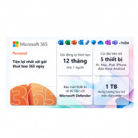 Phần mềm Office Microsoft 365 Personal QQ2-01896 (1 người/ 5 thiết bị/ 12 tháng)