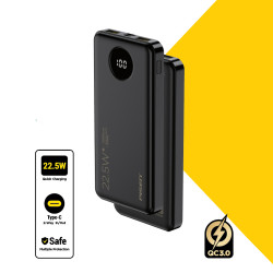 Pin sạc dự phòng Pisen 10.000 mAh Pro-Power Cube TS-D300 22.5W Màu đen