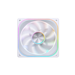 Quạt case JONSBO ZA-120WR White LED ARGB infinity REVERSE (Fan Ngược)