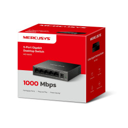 Switch Mercusys MS105GS (Gigabit 1000Mbps/ 5 Cổng/ Vỏ Thép)