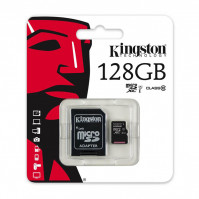 Thẻ nhớ Micro SD Kingston 128Gb Class 10 (100MB/s)+Adapter