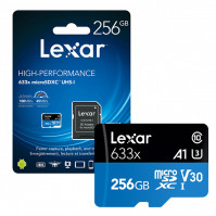 Thẻ nhớ Micro SD Lexar 256Gb Class 10 Read 100MB/s - có Adapter