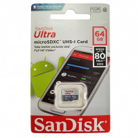 Thẻ nhớ Micro SD Sandisk 64Gb Class 10 Read 80MB/s