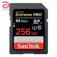 Thẻ nhớ SD Extreme Pro Sandisk 256Gb (R/W:95/90M)