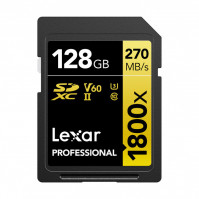 Thẻ nhớ SD Lexar Professional 1800x SDXC V60 128Gb (R/W:270/180M)