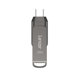 USB Lexar JumpDrive D400 OTG 128Gb USB-A và USB-C Màu ghi