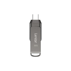USB Lexar JumpDrive D400 OTG 32Gb USB-A và USB-C Màu ghi